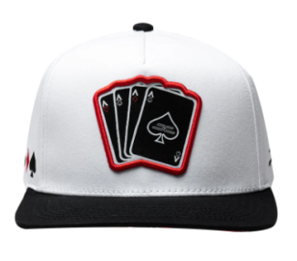 Cap Poker White JC Hats