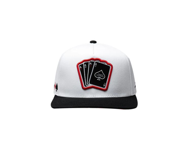 Cap Poker White JC Hats