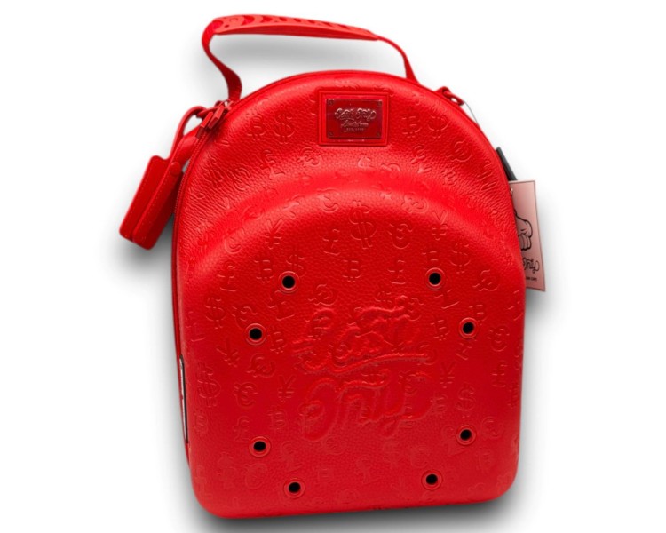 Fully Embossed Red Carrier Cash Only