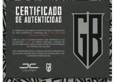 GORRA JC HATS / GABITO BALLESTEROS BLACK