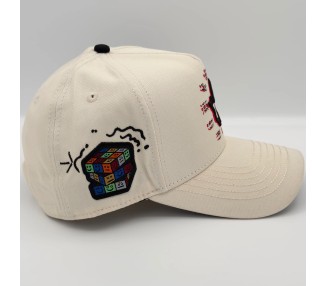 GORRA JC HATS / HAPPY FACE BEIGE