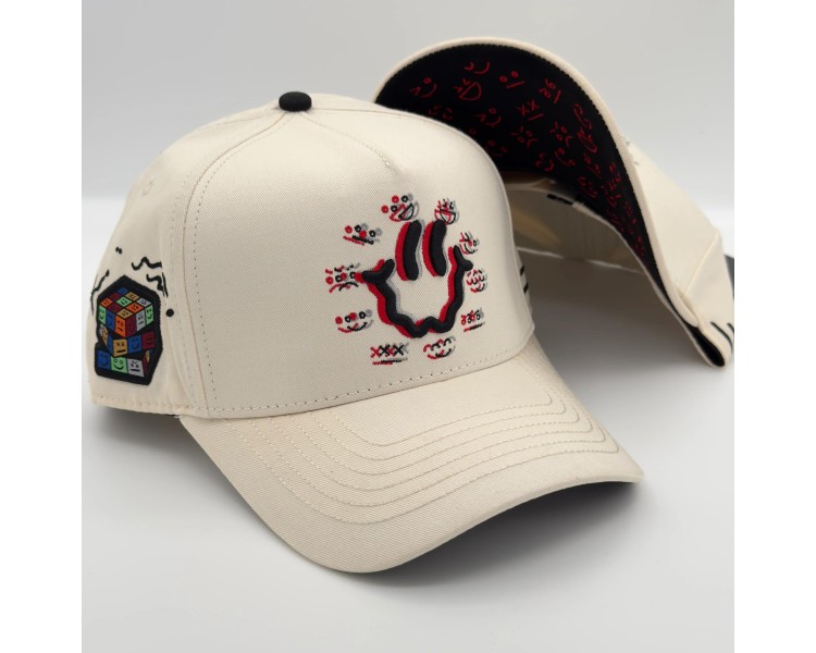 GORRA JC HATS / HAPPY FACE BEIGE