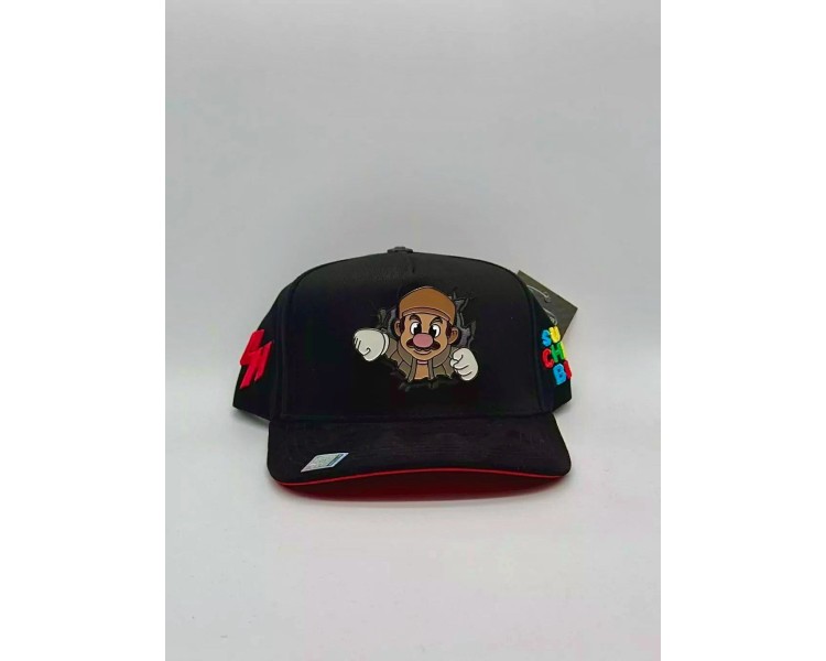 GORRA BIG BOSS / SUPER CHAPO BROS BLACK RED GORRA BIG BOSS / SUPER CHAPO BROS BLACK RED