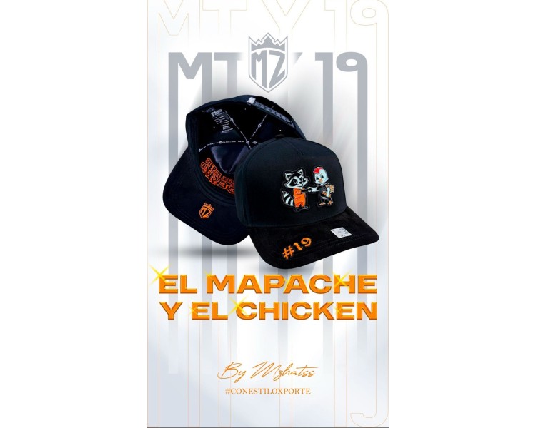 GORRA MZ HATS / EL MAPACHE Y EL CHICKEN GORRA MZ HATS / EL MAPACHE Y EL CHICKEN