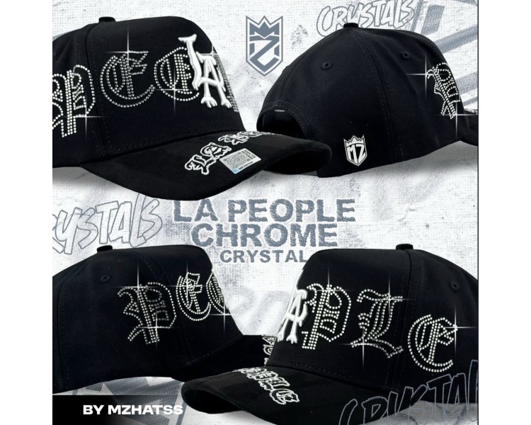 GORRA MZ HATS / LA PEOPLE CHROME CRYSTALS GORRA MZ HATS / LA PEOPLE CHROME CRYSTALS