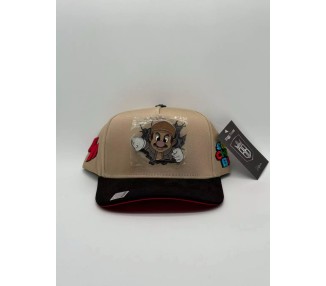GORRA BIG BOSS / SUPER CHAPO BROS BEIGE RED