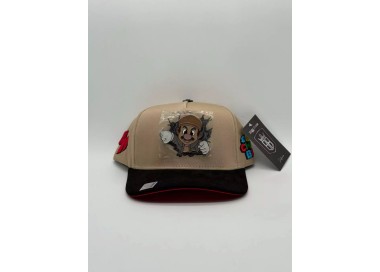 GORRA BIG BOSS / SUPER CHAPO BROS BEIGE RED
