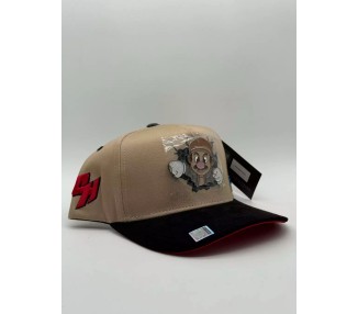 GORRA BIG BOSS / SUPER CHAPO BROS BEIGE RED