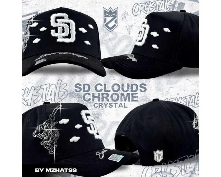 GORRA MZ HATS / SD CLOUDS CHROME CRYSTALS GORRA MZ HATS / SD CLOUDS CHROME CRYSTALS