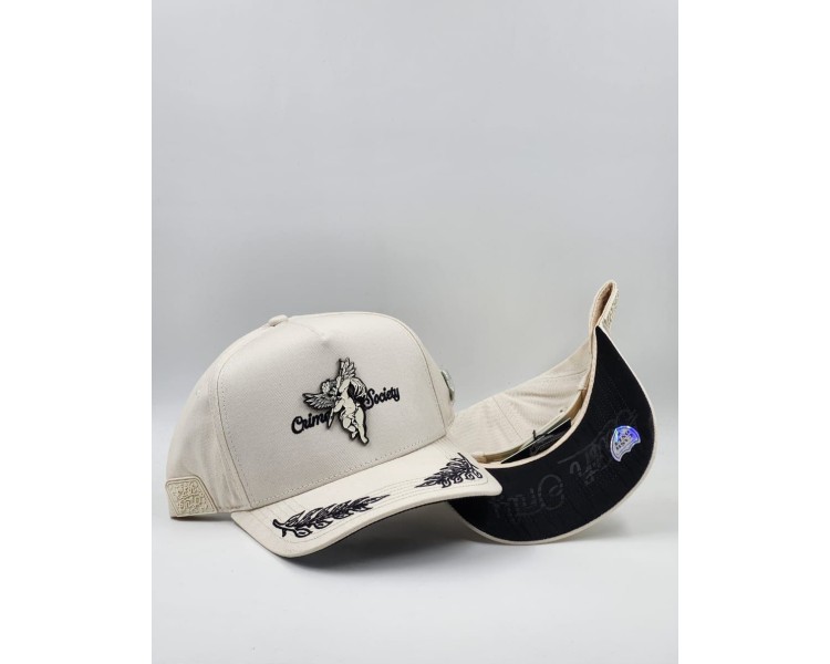 GORRA CASH ONLY / CRIME SOCIETY BEIGE